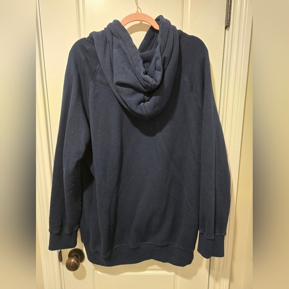 Good American Navy Blue Hoodie with Off White "C" Initial Size 2/3 - Picture 5 of 7